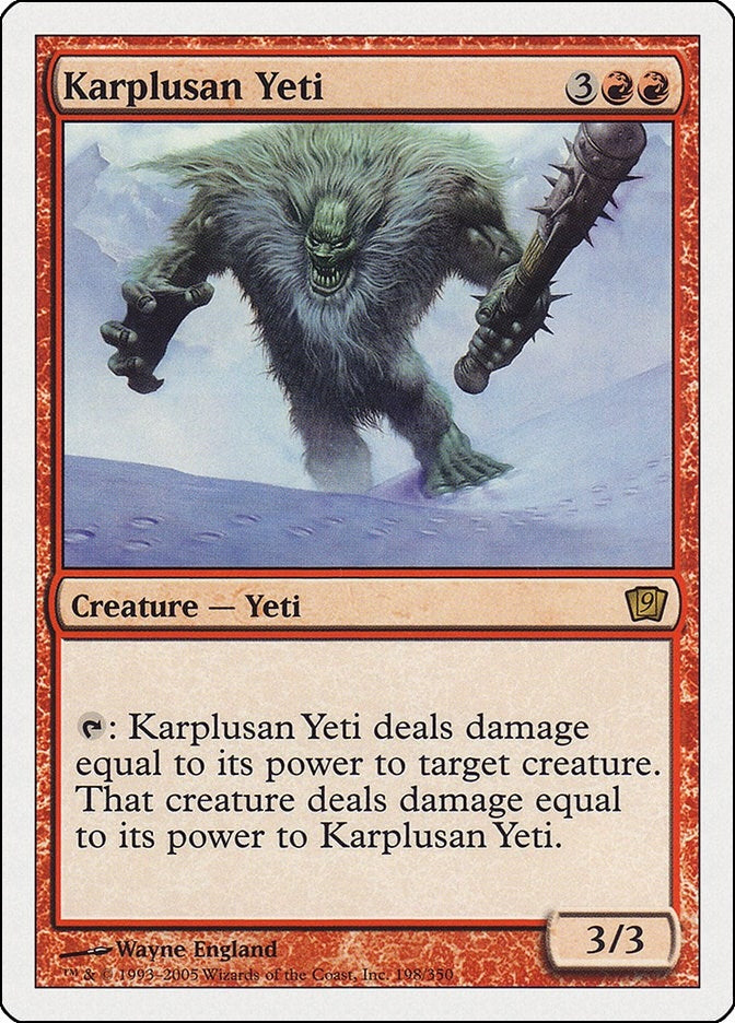Image for Karplusan Yeti (9th Edition) (198) - Magic: The Gathering