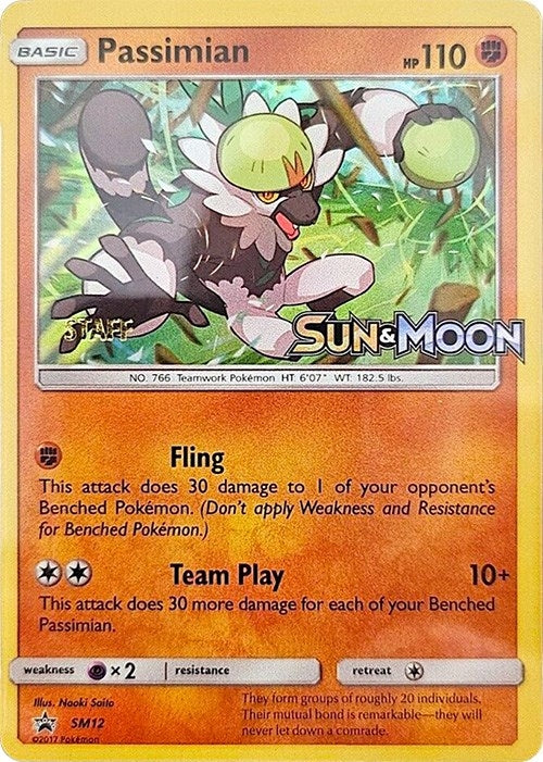 Image for Passimian - SM12 (Prerelease) [Staff] (SM Promos) (SM12) - Pokemon