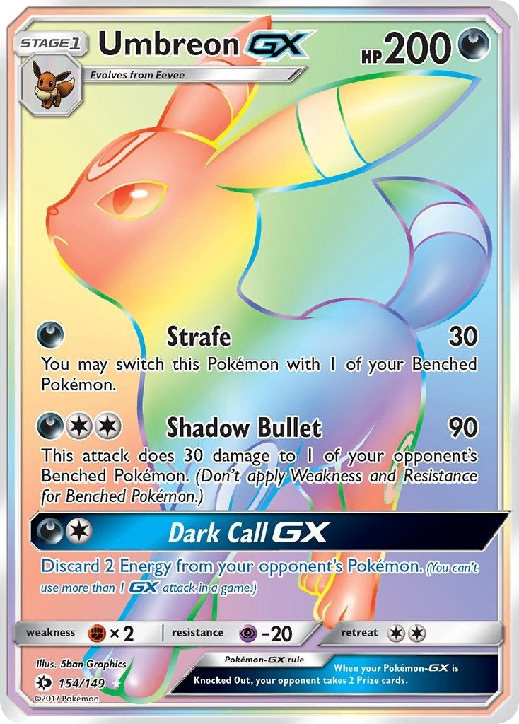 Image for Umbreon GX (Secret) (SM Base Set) (154/149) - Pokemon