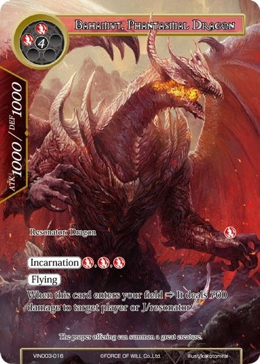 Image for Bahamut, Phantasmal Dragon (Vingolf 3 - Ruler All Stars) (VIN003-016) - Force of Will