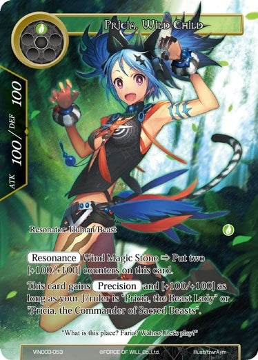 Image for Pricia, Wild Child (Vingolf 3 - Ruler All Stars) (VIN003-053) - Force of Will