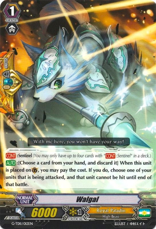 Image for Walgal (G-TD11: Divine Knight of Heavenly Decree) (G-TD11/012EN) - Cardfight Vanguard