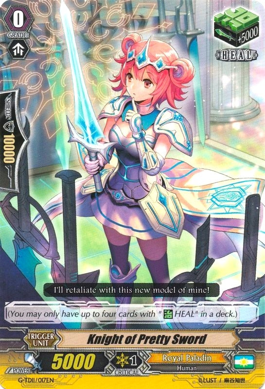 Image for Knight of Pretty Sword (G-TD11: Divine Knight of Heavenly Decree) (G-TD11/017EN) - Cardfight Vanguard