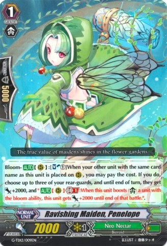 Image for Ravishing Maiden, Penelope (G-TD12: Flower Princess of Abundant Blooming) (G-TD12/009EN) - Cardfight Vanguard