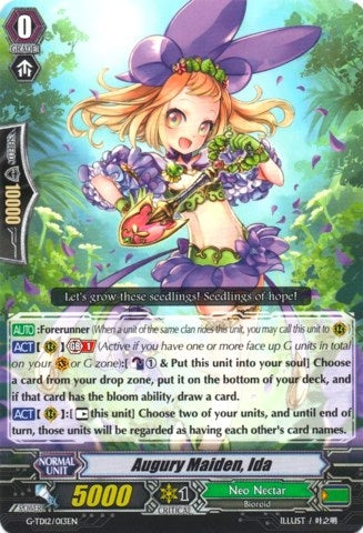 Image for Augury Maiden, Ida (G-TD12: Flower Princess of Abundant Blooming) (G-TD12/013EN) - Cardfight Vanguard