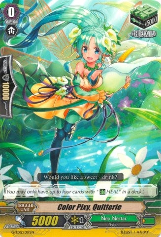 Image for Color Pixy, Quitterie (G-TD12: Flower Princess of Abundant Blooming) (G-TD12/017EN) - Cardfight Vanguard
