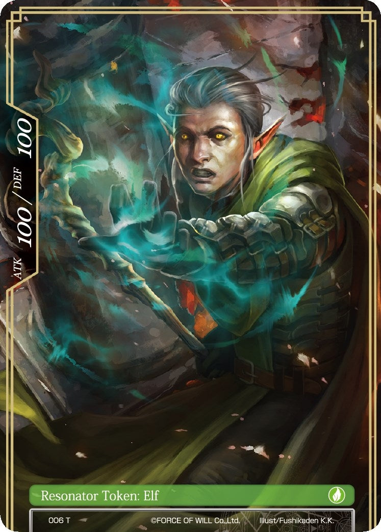 Image for Elf Double-sided Resonator Token (Vingolf 3 - Ruler All Stars) (006 T) - Force of Will