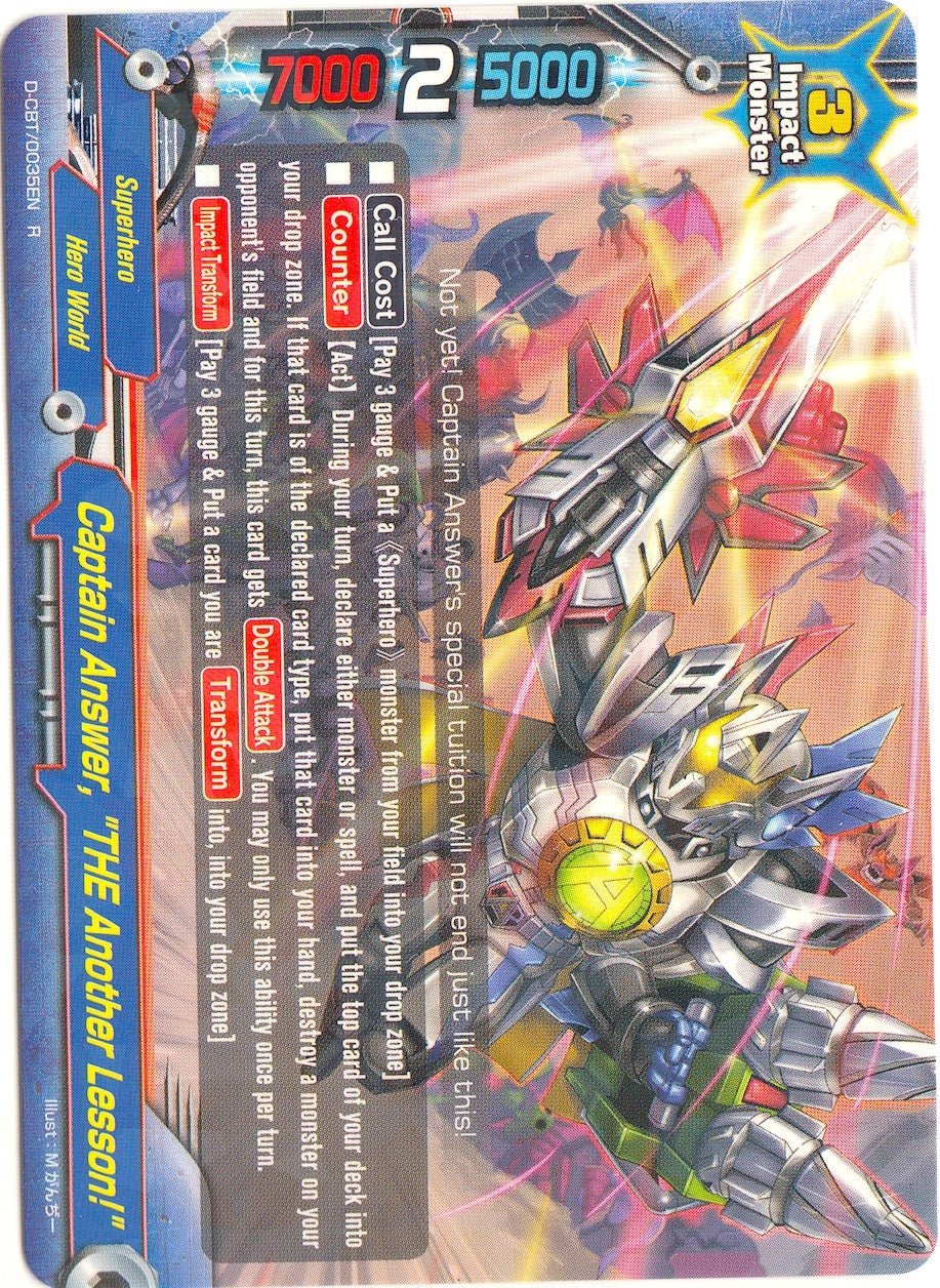 Image for Captain Answer "THE Another Lesson!" (Dragon Fighters) (D-CBT/0035EN) - Future Card BuddyFight