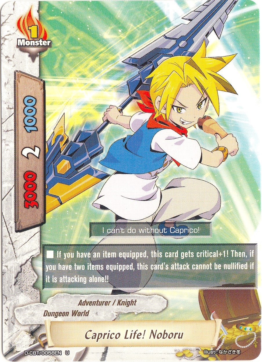 Image for Caprico Life! Noboru (Dragon Fighters) (D-CBT/0058EN) - Future Card BuddyFight