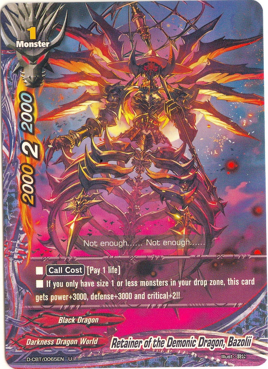 Image for Retainer of the Demonic Dragon, Bazolii (Dragon Fighters) (D-CBT/0065EN) - Future Card BuddyFight