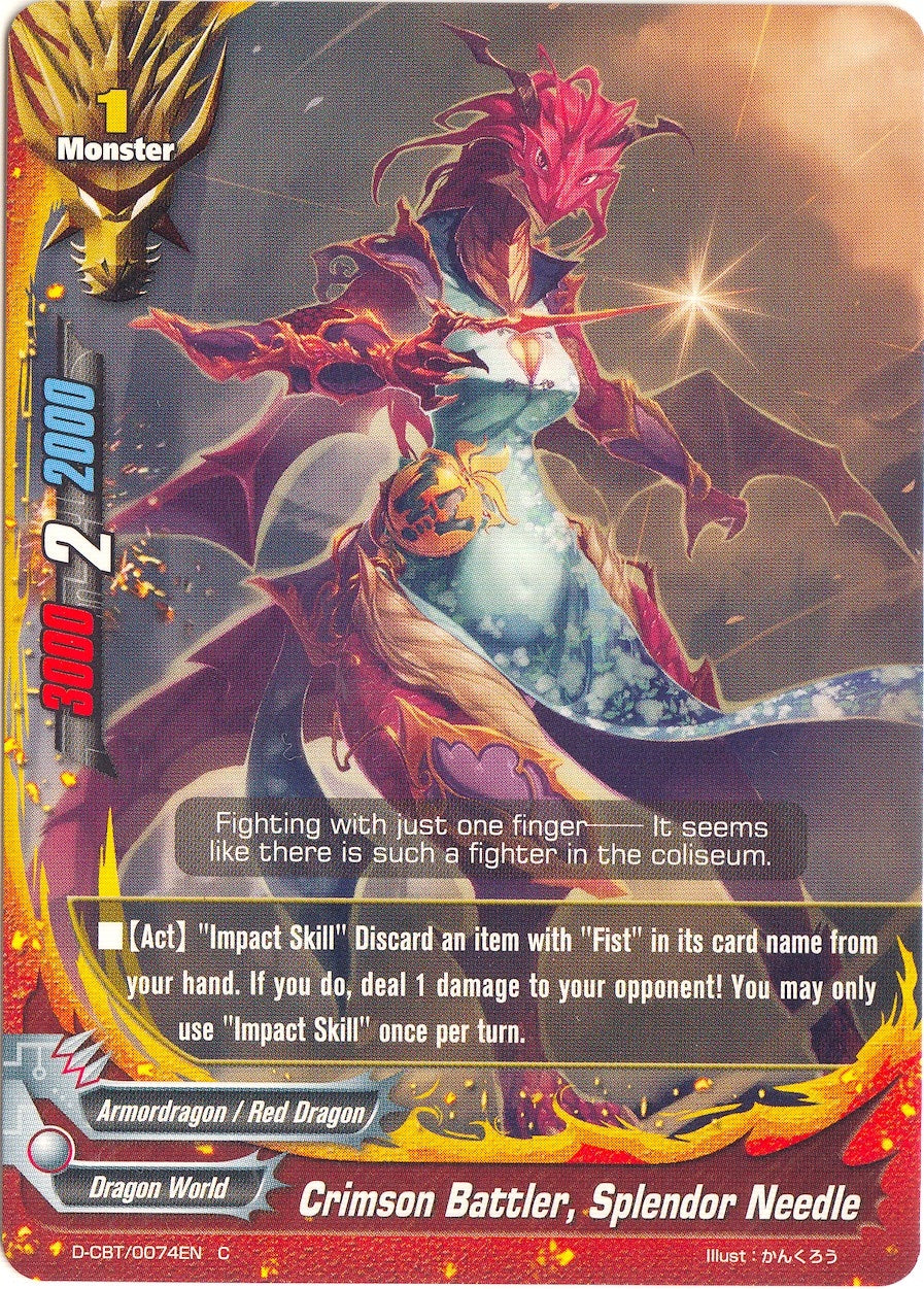 Image for Crimson Battler, Splendor Needle (Dragon Fighters) (D-CBT/0074EN) - Future Card BuddyFight