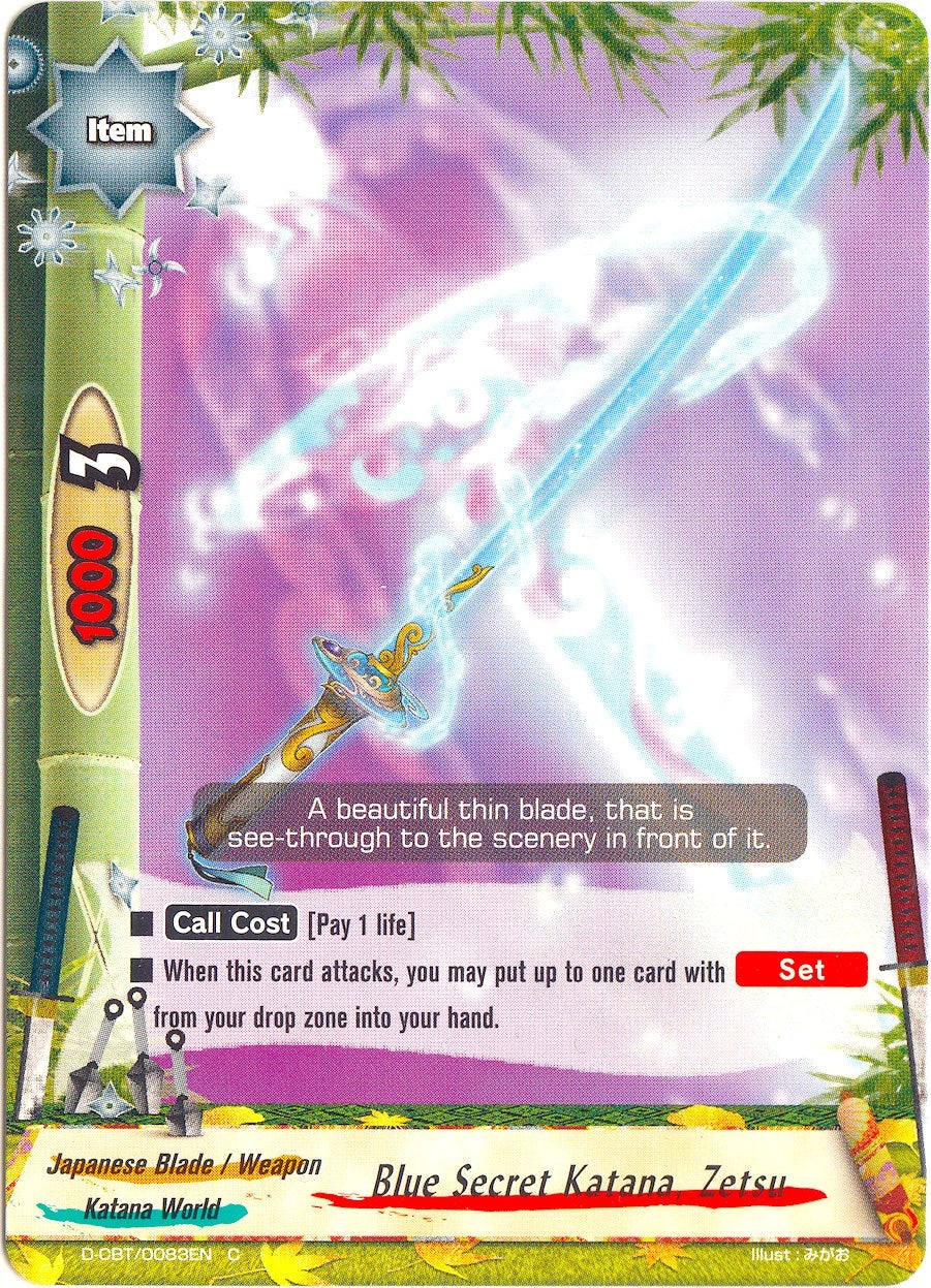 Image for Blue Secret Katana, Zetsu (Dragon Fighters) (D-CBT/0083EN) - Future Card BuddyFight