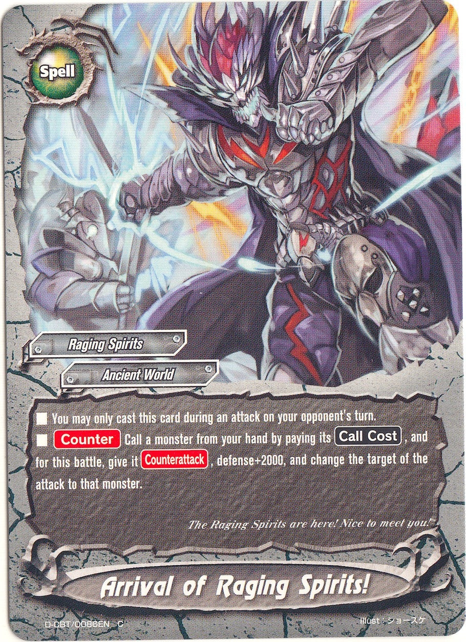 Image for Arrival of Raging Spirits! (Dragon Fighters) (D-CBT/0086EN) - Future Card BuddyFight