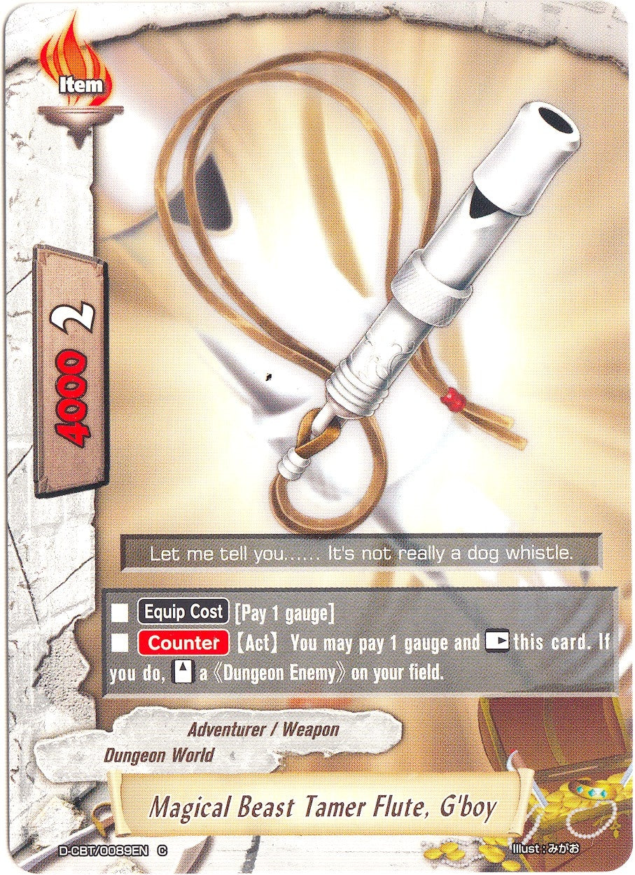 Image for Magical Beast Tamer Flute, G'boy (Dragon Fighters) (D-CBT/0089EN) - Future Card BuddyFight