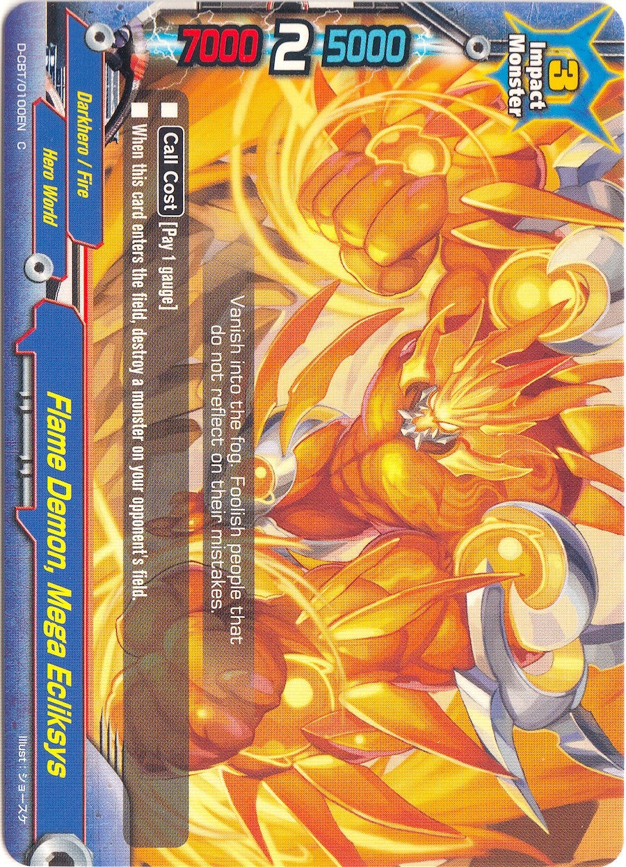 Image for Flame Demon, Mega Ecliksys (Dragon Fighters) (D-CBT/0100EN) - Future Card BuddyFight