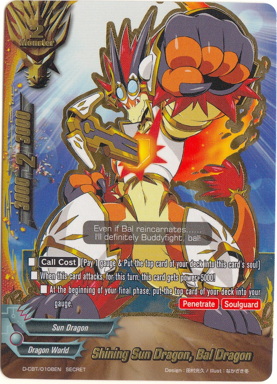 Image for Shining Sun Dragon, Bal Dragon (Dragon Fighters) (D-CBT/0108EN) - Future Card BuddyFight