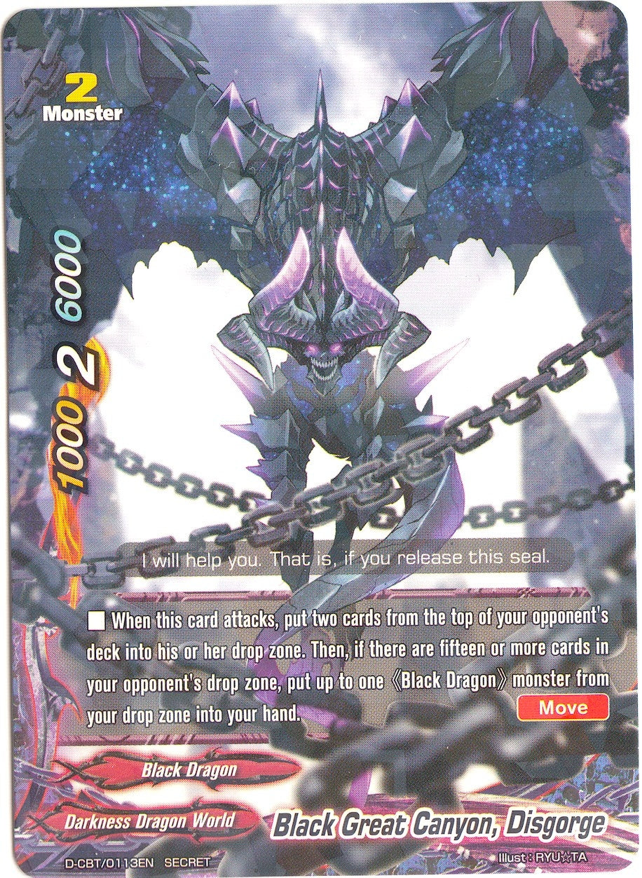 Image for Black Great Canyon, Disgorge (Dragon Fighters) (D-CBT/0113EN) - Future Card BuddyFight