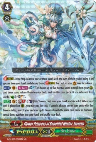 Image for Flower Princess of Beautiful Winter, Inverno (G-CHB01: TRY3 NEXT) (G-CHB01/003EN) - Cardfight Vanguard