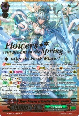 Image for Flower Princess of Beautiful Winter, Inverno (SGR) (G-CHB01: TRY3 NEXT) (G-CHB01/003EN) - Cardfight Vanguard