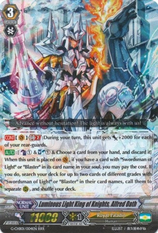 Image for Luminous Light King of Knights, Alfred Oath (G-CHB01: TRY3 NEXT) (G-CHB01/004EN) - Cardfight Vanguard
