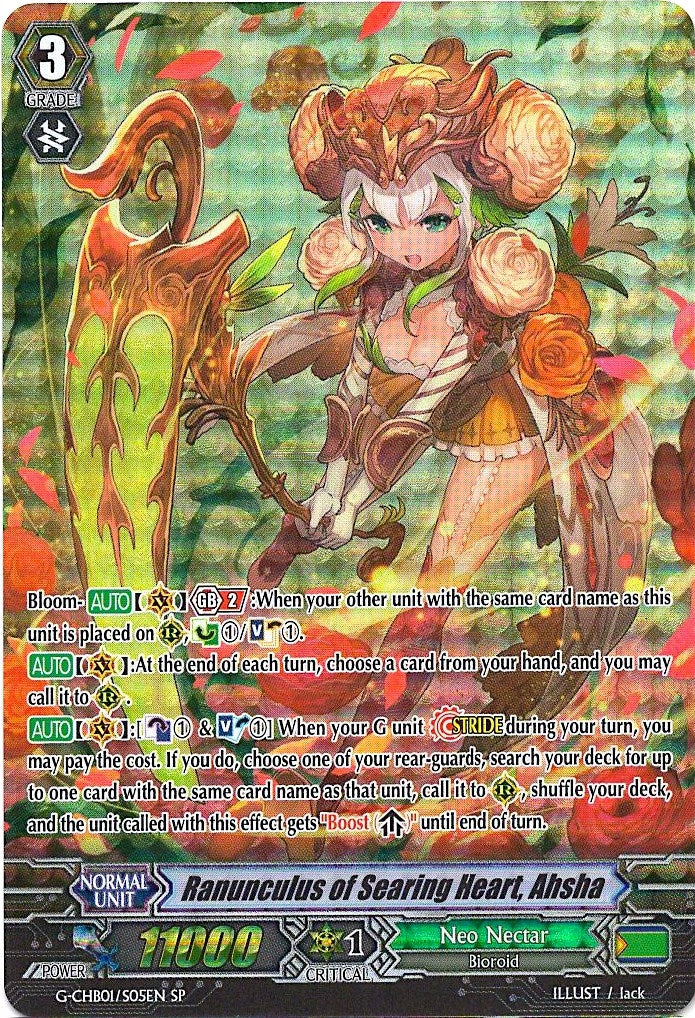 Image for Ranunculus of Searing Heart, Ahsha (SP) (G-CHB01: TRY3 NEXT) (G-CHB01/S05EN) - Cardfight Vanguard