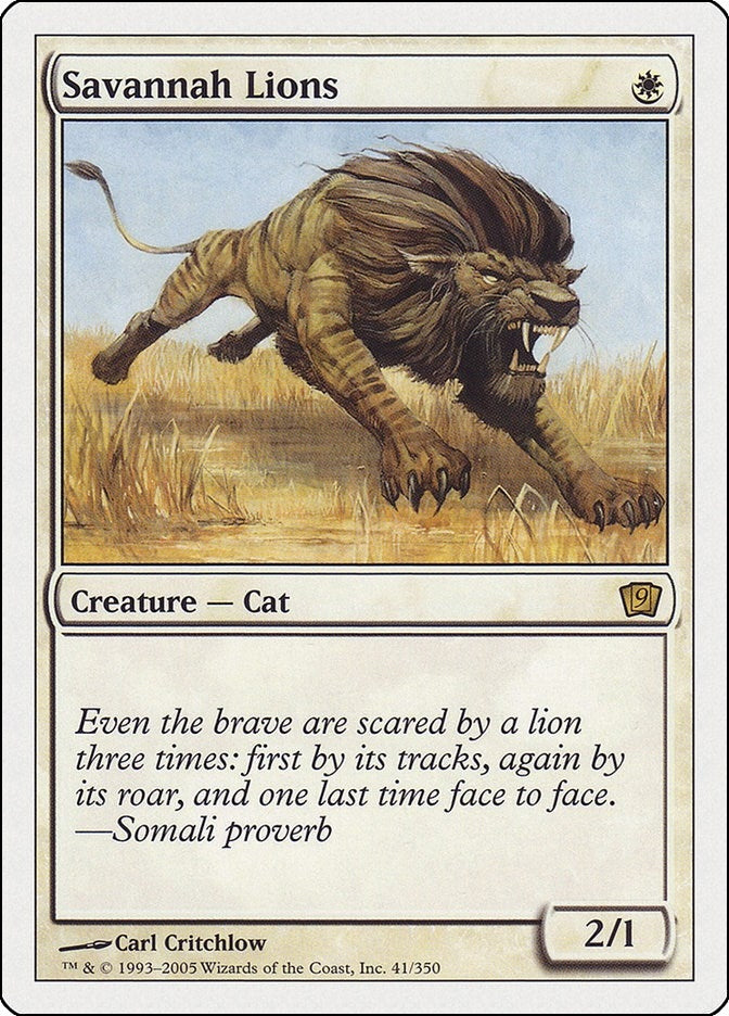 Image for Savannah Lions (9th Edition) (41) - Magic: The Gathering