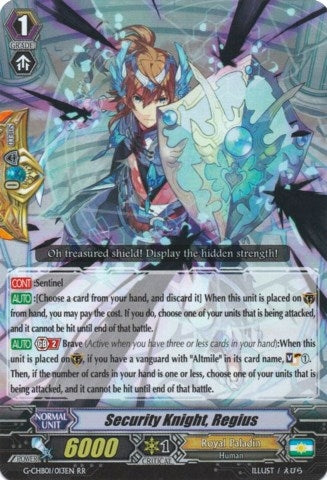 Image for Security Knight, Regius (G-CHB01: TRY3 NEXT) (G-CHB01/013EN) - Cardfight Vanguard