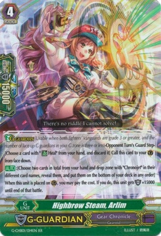 Image for Highbrow Steam, Arlim (G-CHB01: TRY3 NEXT) (G-CHB01/014EN) - Cardfight Vanguard