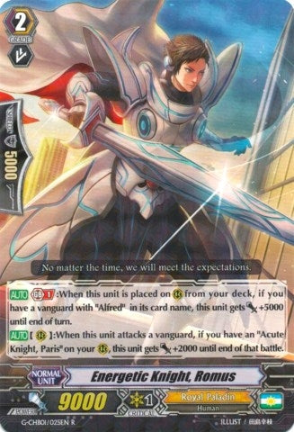 Image for Energetic Knight, Romus (G-CHB01: TRY3 NEXT) (G-CHB01/025EN) - Cardfight Vanguard