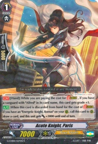 Image for Acute Knight, Paris (G-CHB01: TRY3 NEXT) (G-CHB01/027EN) - Cardfight Vanguard