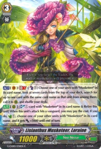 Image for Lisianthus Musketeer, Loraine (G-CHB01: TRY3 NEXT) (G-CHB01/036EN) - Cardfight Vanguard