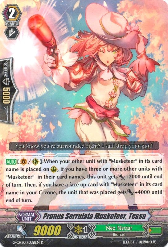 Image for Prunus Serrulata Musketeer, Tessa (G-CHB01: TRY3 NEXT) (G-CHB01/038EN) - Cardfight Vanguard