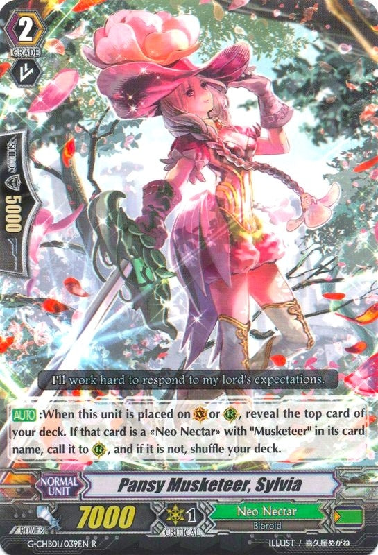 Image for Pansy Musketeer, Sylvia (G-CHB01: TRY3 NEXT) (G-CHB01/039EN) - Cardfight Vanguard