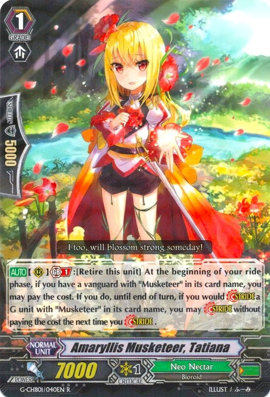 Image for Amaryllis Musketeer, Tatiana (G-CHB01: TRY3 NEXT) (G-CHB01/040EN) - Cardfight Vanguard