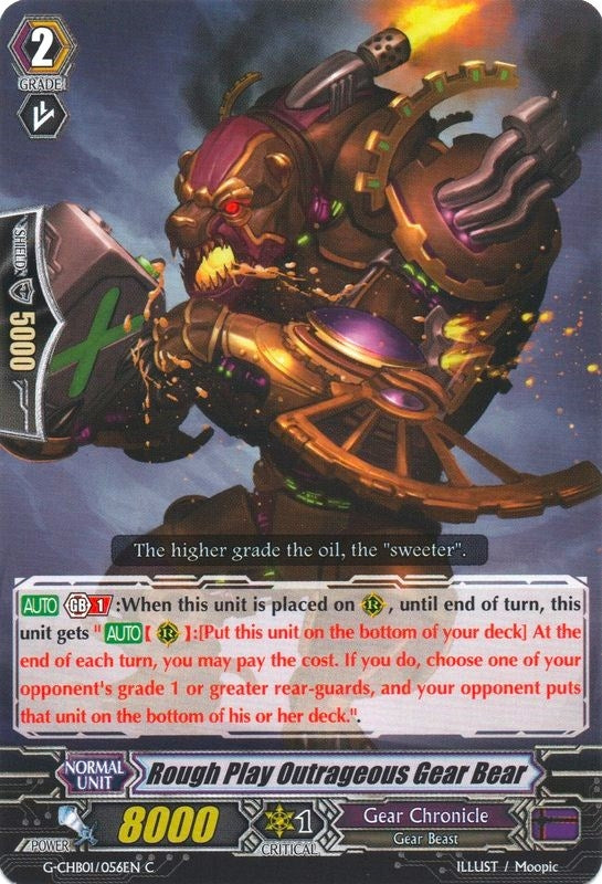 Image for Rough Play Outrageous Gear BeaR (G-CHB01: TRY3 NEXT) (G-CHB01/056EN) - Cardfight Vanguard