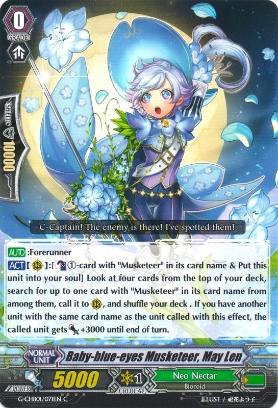Image for Baby-blue-eyes Musketeer, May Len (G-CHB01: TRY3 NEXT) (G-CHB01/071EN) - Cardfight Vanguard