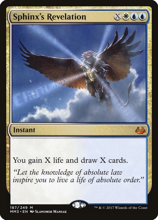 Image for Sphinx's Revelation (Modern Masters 2017) (187) - Magic: The Gathering