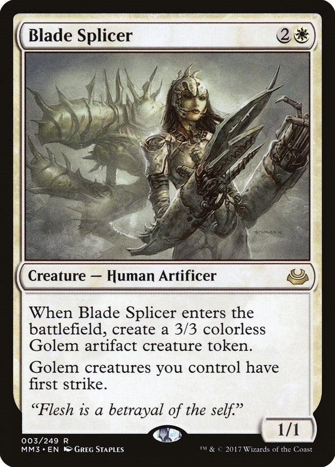 Image for Blade Splicer (Modern Masters 2017) (3) - Magic: The Gathering