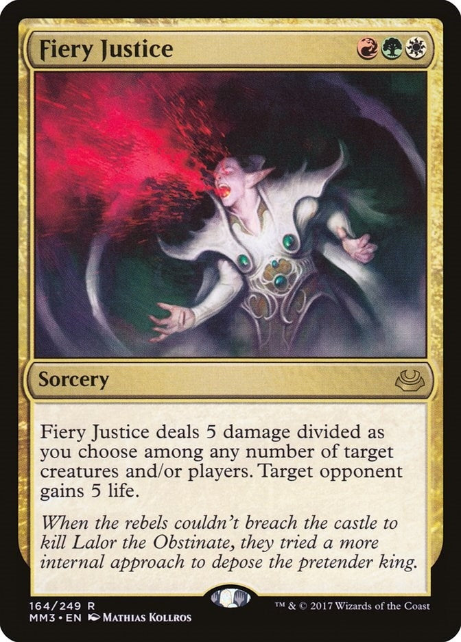Image for Fiery Justice (Modern Masters 2017) (164) - Magic: The Gathering