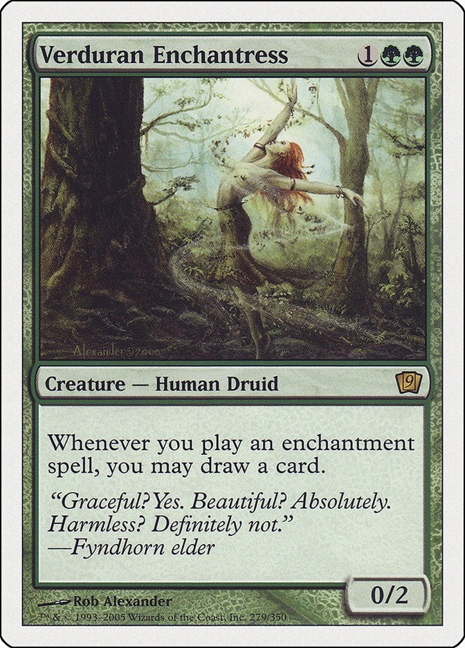 Image for Verduran Enchantress (9th Edition) (279) - Magic: The Gathering