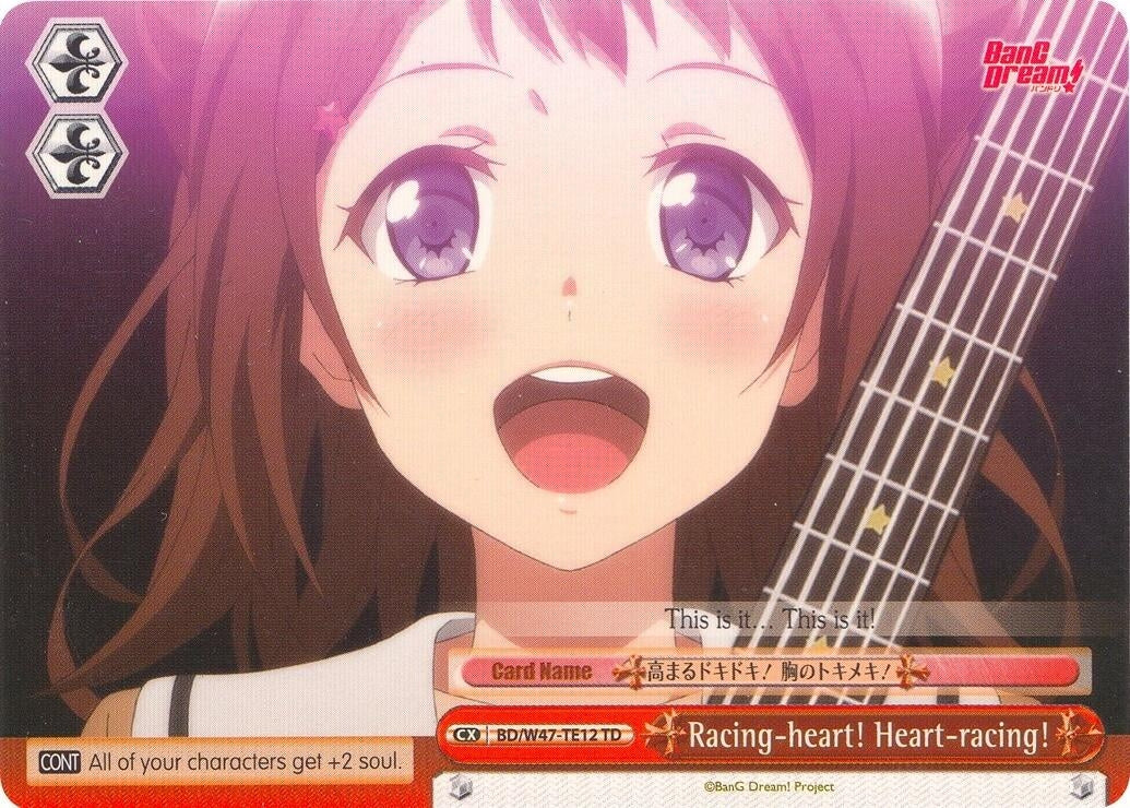 Image for Racing-heart! Heart-racing! (BanG Dream!) (BD/W47-TE12 TD) - Weiss Schwarz