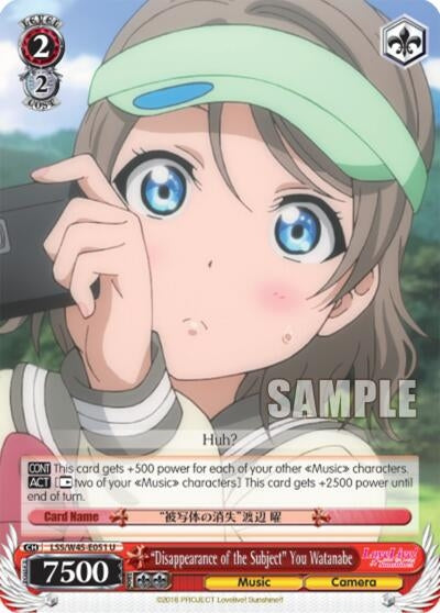 Image for "Disappearance of the Subject" You Watanabe (Love Live! Sunshine!!) (LSS/W45-E051 U) - Weiss Schwarz
