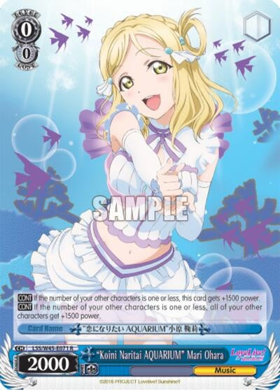 Image for "Koini Naritai AQUARIUM" Mari Ohara (Love Live! Sunshine!!) (LSS/W45-E071 R) - Weiss Schwarz