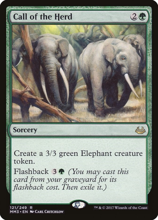 Image for Call of the Herd (Modern Masters 2017) (121) - Magic: The Gathering