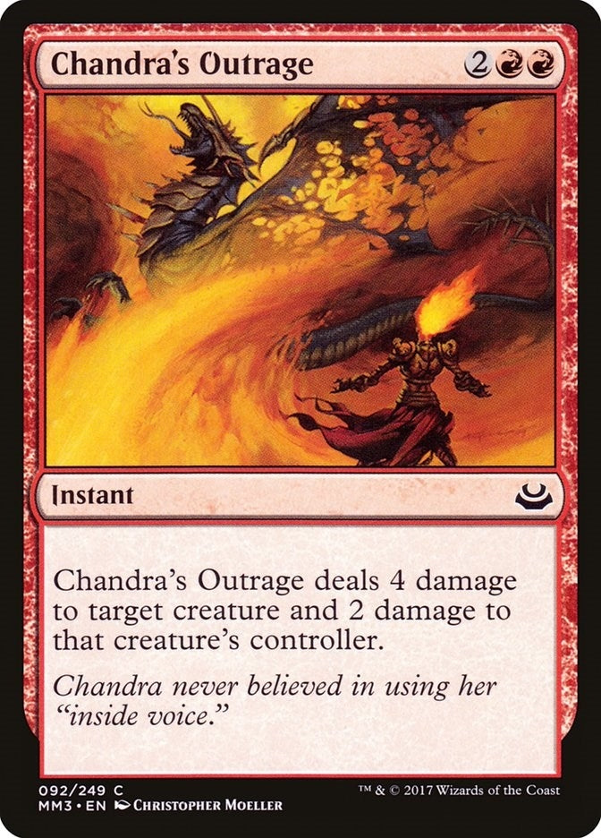 Image for Chandra's Outrage (Modern Masters 2017) (92) - Magic: The Gathering