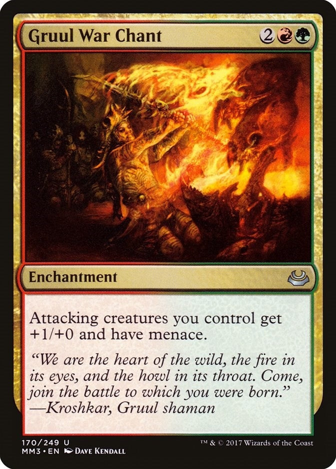 Image for Gruul War Chant (Modern Masters 2017) (170) - Magic: The Gathering