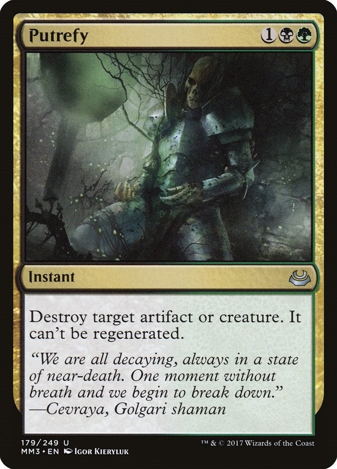 Image for Putrefy (Modern Masters 2017) (179) - Magic: The Gathering