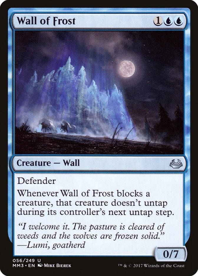 Image for Wall of Frost (Modern Masters 2017) (56) - Magic: The Gathering
