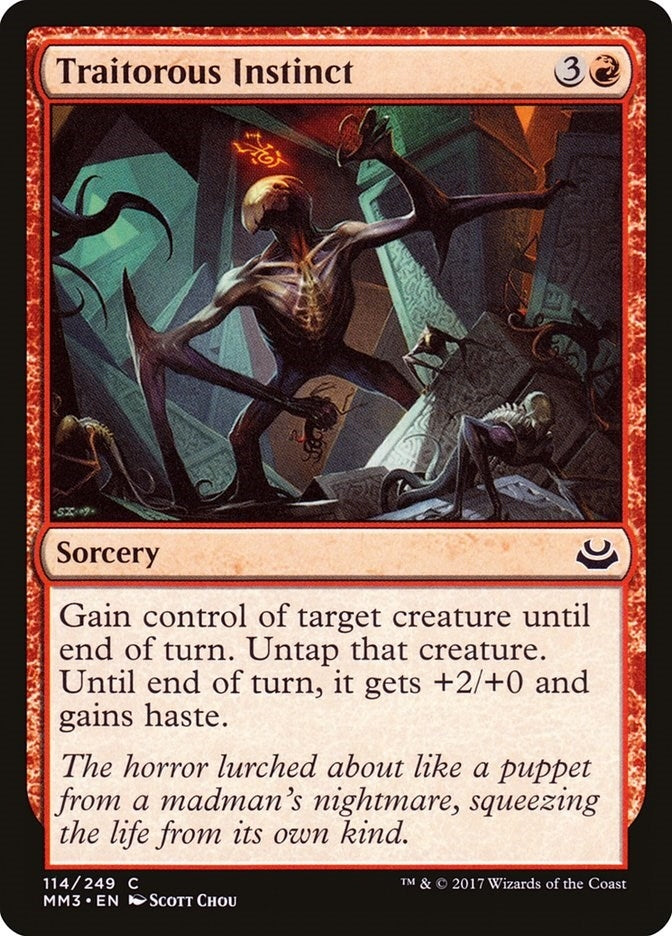 Image for Traitorous Instinct (Modern Masters 2017) (114) - Magic: The Gathering