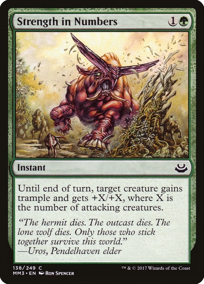 Image for Strength in Numbers (Modern Masters 2017) (138) - Magic: The Gathering